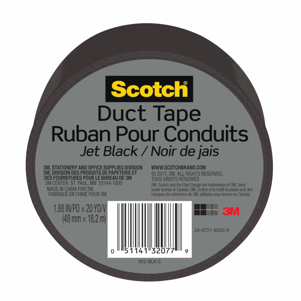 Scotch Duct Tape 920-BLK-C