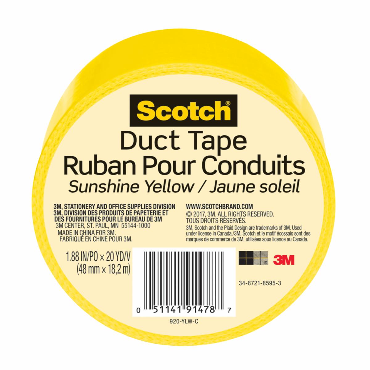 Scotch Duct Tape 920-YLW-C