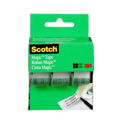 Scotch Magic Tape 3105 - 3 Rolls, 3/4" X 300 Inches Each, Total 900 Inches