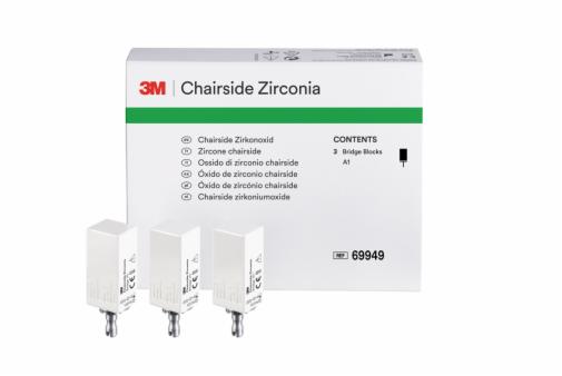 3M Chairside Zirconia Refill 3 Bridge Blocks shade A1, 69949