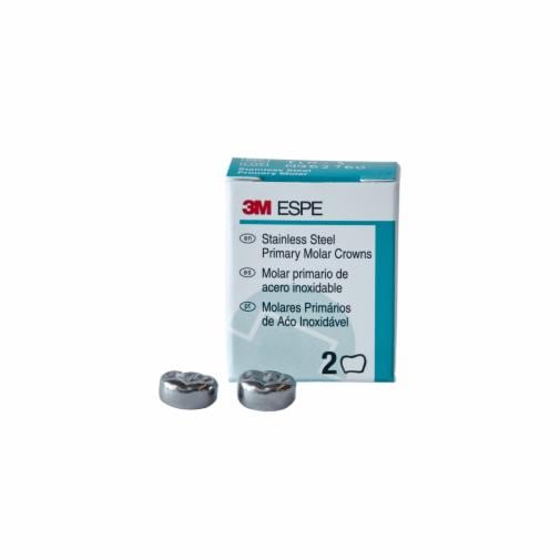 Stainless Steel Primary Molar Crown 2 in pack
