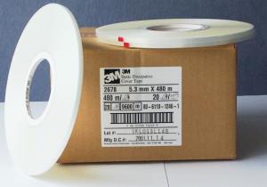 3M™ Static Dissipative Heat Activated Cover Tape 2678, SG2540COMTAPE2678, 5.4 mm x 480 m, 80 Rolls/Case image 3M™ Static Dissipative Heat Activated Cover Tape 2678, SG2540COMTAPE2678, 5.4 mm x 480 m, 80 Rolls/Caseimage