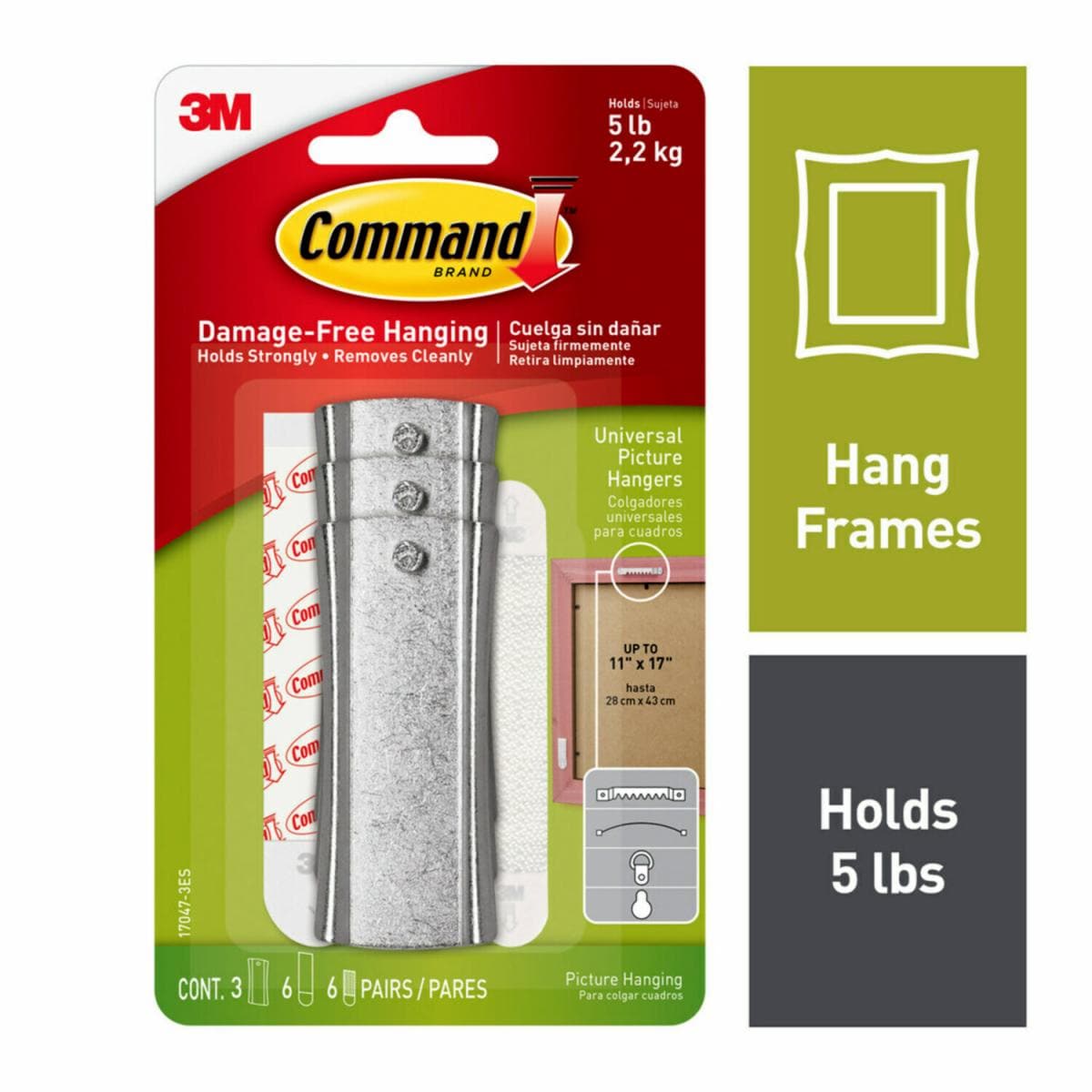 Command Universal Picture Hangers 17047-3ES