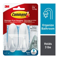 Command™ Bath Medium Hooks