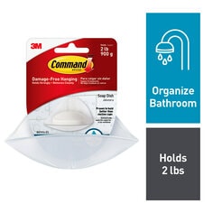 Command™ Bath Hand Towel Bar BATH42-EF, Medium, Plastic, 3 lb (1.3