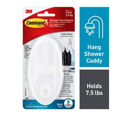 Command 6.5lbs. Shower Caddy with Water-Resistant Strip BATH11-ES - The  Home Depot