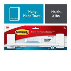 Command Bath White Plastic Hand Towel Bar BATH42 ES 2 Packs Bag 8 Packs Case 3M United States