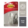 Command™ Medium Designer Hook, Brushed Nickel