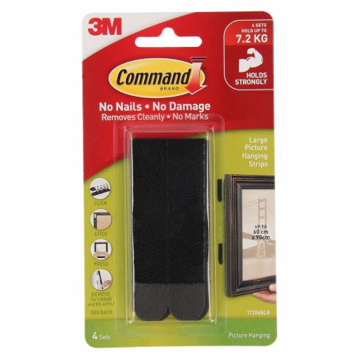 Command™ ทปหนามเตยติดกรอบรูป 17206BLK