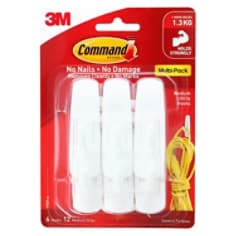 Command™ Medium Utility Hooks (Value Pack) (6HK&12ST)