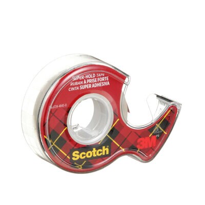 Scotch® Super-Hold Tape, 198-ESF, 3/4 in x 18 yd (19 mm x 16.5 m)