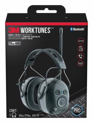3M™ WorkTunes Connect + AM/FM Hearing Protector with Bluetooth Technology, 90542H1-DC-PS, 3 eaches/caseimage