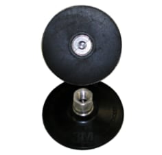 3M™ Roloc™ Disc Pad, 83489, TR, black, 4 in x 5/8-11 in (101.6 mm x 295.38 mm), hard