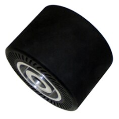 3M™ Rubber Slotted Expander Wheel, 28718, arbor hole, black, 5 in x 3 1/2 in (127 mm x 86.36 mm)