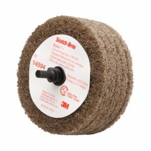 Scotch-Brite Roloc+ Cut and Polish Disc D5, C5-ZR, A/O Medium, 3 in x 1-1/4 in, 10 ea/Caseimage