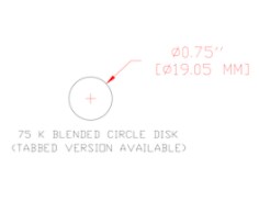 3M™ 3/4 in Blended Circle Disc Die 75K