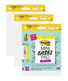 Post-it® Super Sticky Mini Easel Pad, 557-3PK, 20 Sheets/Pad, 3 Pads