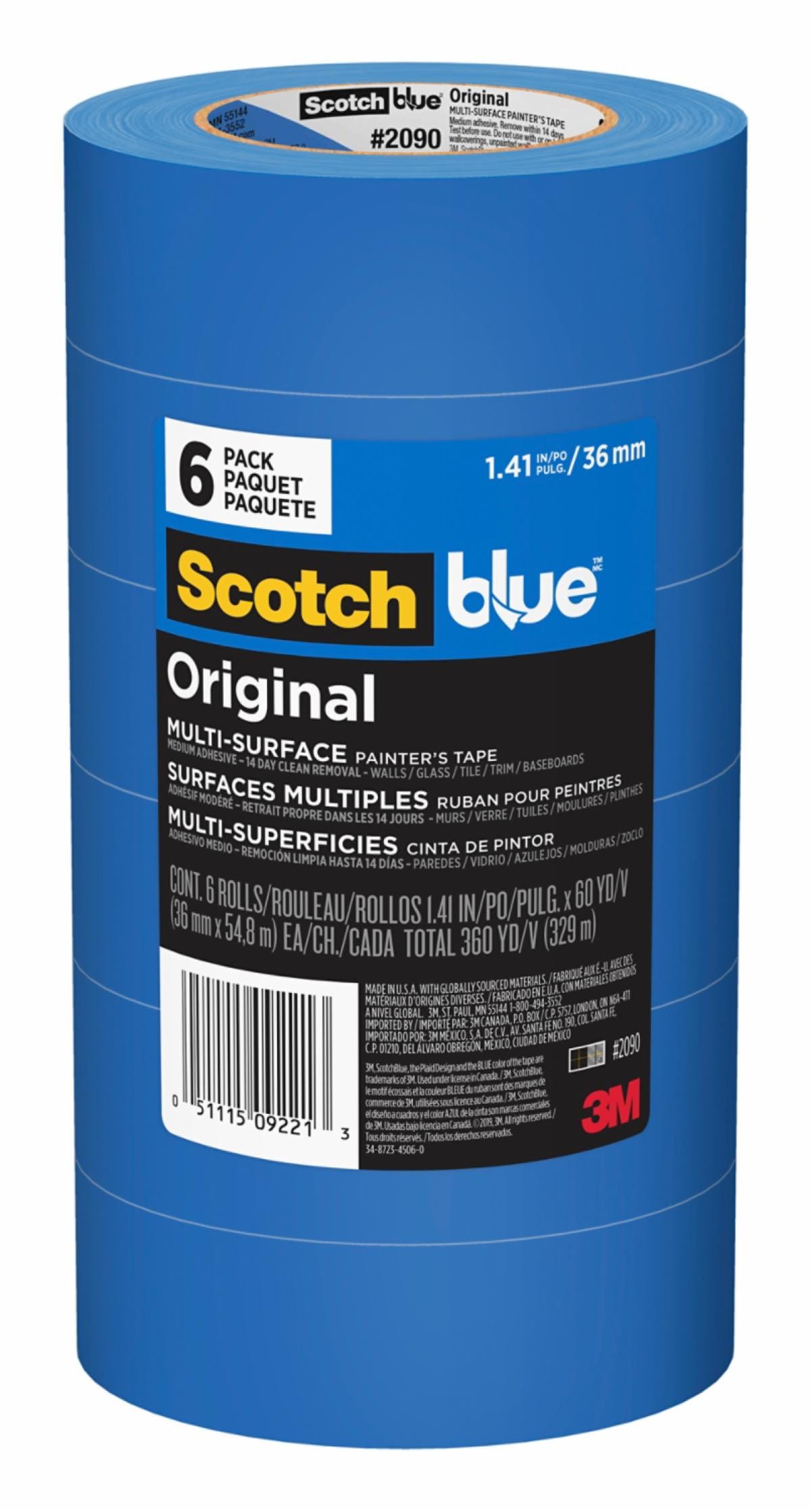 ScotchBlue Original Painter's Tape 2090-36AP6