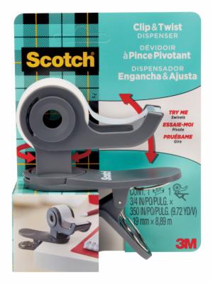 Scotch Desktop Tape Dispenser C19-CLIP-SR, 1 Dispenser image Scotch Desktop Tape Dispenser C19-CLIP-SR, 1 Dispenserimage