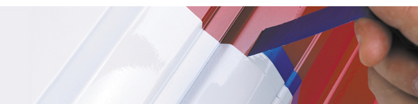 Masking tape peel on painted metal