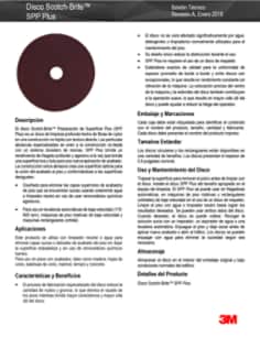 Boletín Técnico - Disco Scotch-Brite™ SPP Plus (2018)