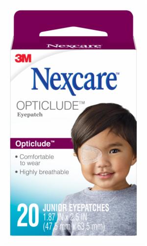 Nexcare Opticlude Eye Patch 1537-H, Junior, 1.87 x 2.5 IN (47.5 x 63.5 mm), 20 Patches/box image Nexcare Opticlude Eye Patch 1537-H, Junior, 1.87 x 2.5 IN (47.5 x 63.5 mm), 20 Patches/boximage