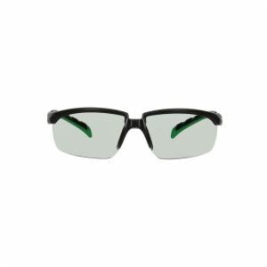 3M™ Solus 2000 Series, S2017AS-BLK, Black/Green Temples, IR 1.7 Gray Anti-Scratch lens, 20ea/csimage