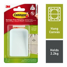 7100117867 17045 eCFIP Command™ Canvas Hanger  Jumbo 17045 White 1HK+4S/PK