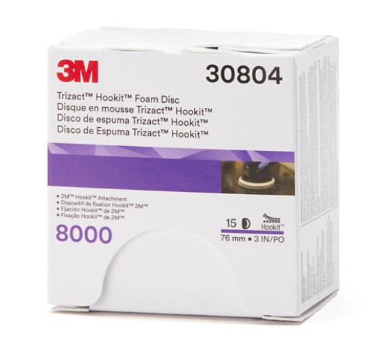 3m Trizact Hookit Foam Abrasive Disc 443sa 75 Mm Plain P8000
