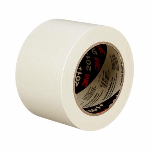3M™ General Use Masking Tape, 201+, tan, 2.84 in x 60.15 ft (72 mm x 55 m)