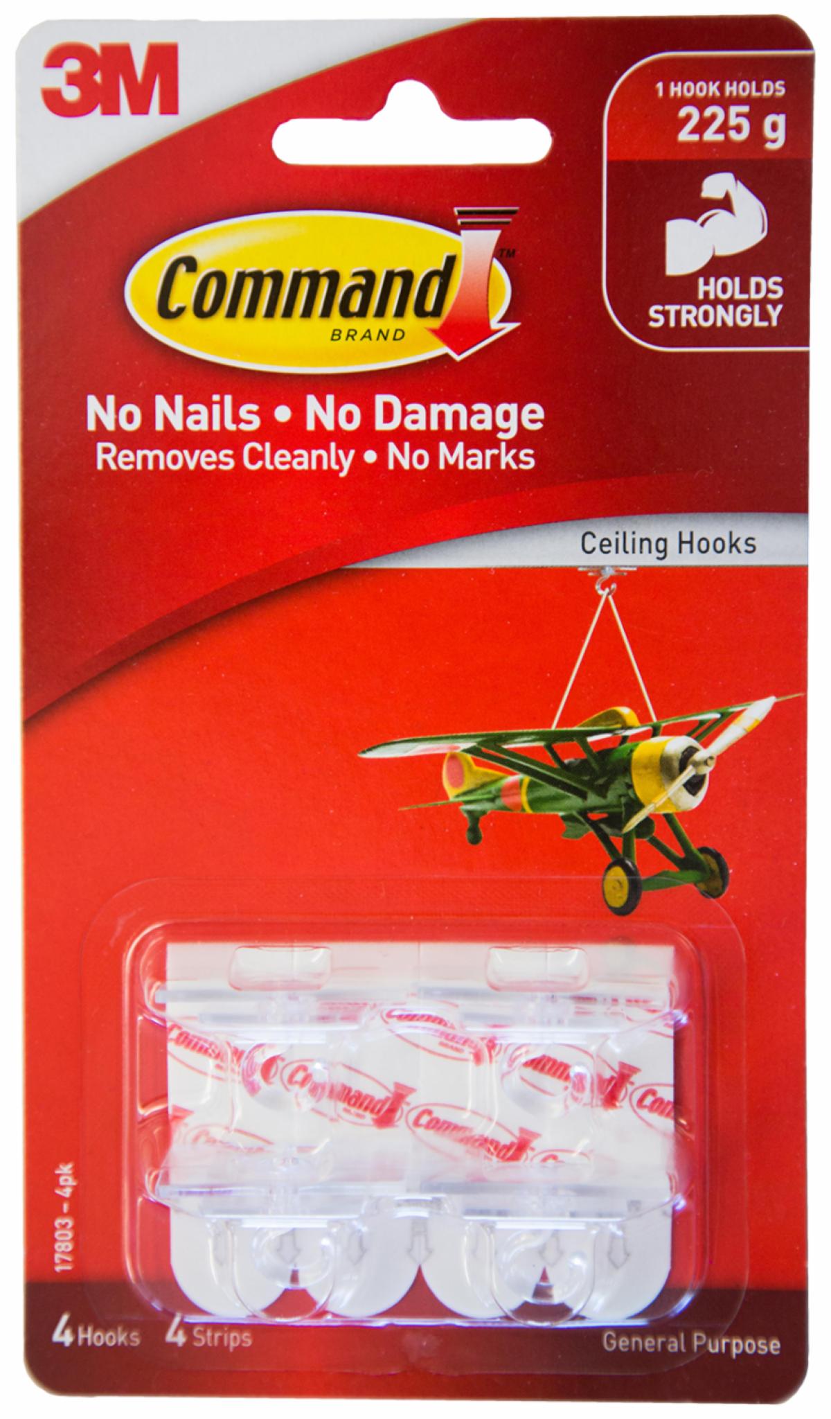 Command™ Ceiling Hooks 178034PK 3M New Zealand