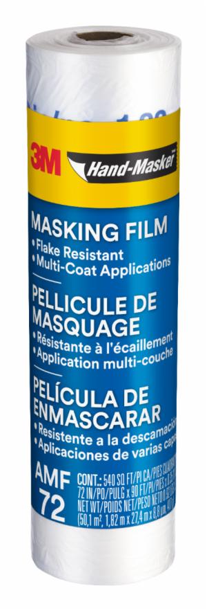 3M™ Hand-Masker Advanced Masking Film, AMF72, 72 in x 90 ft x .35 mil (1.82 m x 27.4 m x .00889 mm)image