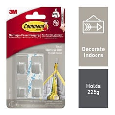 Command(TM) Small Stainless Steel Metal Hook 17031SS