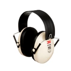 3M™ Peltor™ Optime 95 Earmuffs, H6F/V, black/tan, over-the-head