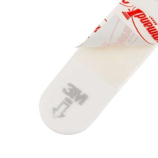 Command Small Refill Adhesive Strips for Wall Hooks, White, Damage