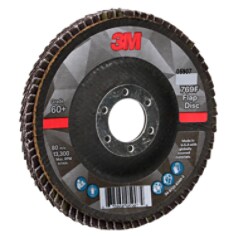 3M™ Flap Disc 769F, 60+, T29, 4-1/2 in x 7/8 in