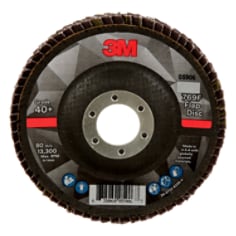 3M Flap Disc, 769F, T29, 40+, 4 1/2 in x 7/8 in (114.3 mm x 22.2 mm)