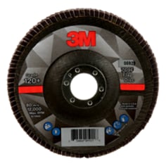 3M Flap Disc, 769F, T29, 120+, 5 in x 7/8 in (127 mm x 22.2 mm)