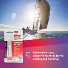 3M Marine Adhesive Sealant Fast Cure 5200 06535  White - 1 Ounce
