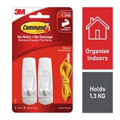 Command self adhesive hooks top