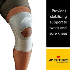 FUTURO Knee Comfort Support with Stabilizers Hero ecommerce Image, 46164