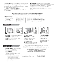 17840CLR-14ES Command® Adjustables™ Repositionable 1/2 lb Clips Instructions