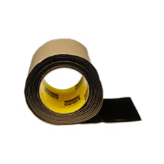 Scotch Vinyl Mastic Roll, 2210, black, 90 mil (2.3 mm), 4 in x 10 ft (100 mm x 3 m)