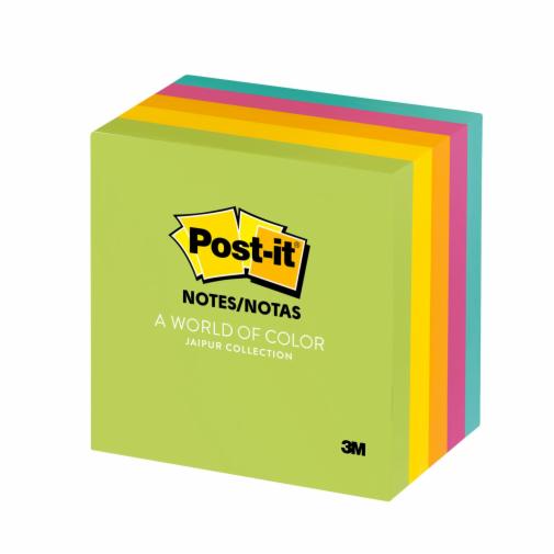 Post-it® 利貼® 654-5GU紙磚, 3"X3" 混色, 5本/包