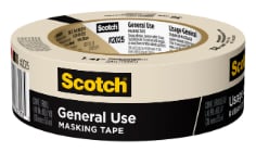 3M - High Temperature Masking Tape: 2″ Wide, 60 yd Long, 6.3 mil