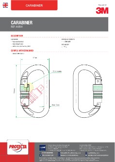 3M™ PROTECTA® AJ514 Carabiner Datasheet EN