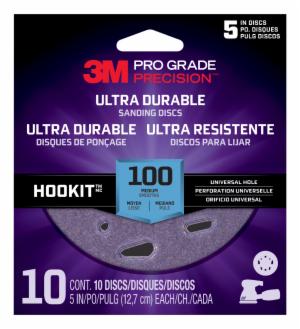 3M™ Pro Grade Precision Ultra Durable Universal Hole Sanding Disc, DUH5100TRI-10I, 5 inch UH, 100, 10/packimage