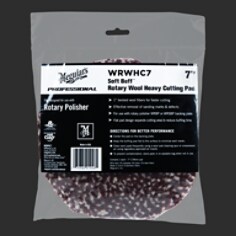 Meguiar's® Soft Buff™ Rotary Wool Heavy Cutting Pad, 7 in.