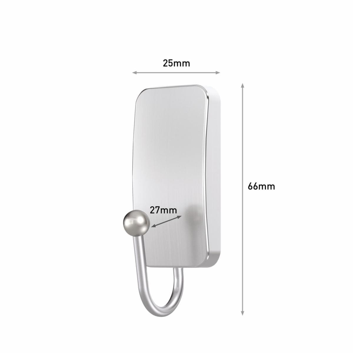 Command Small Brushed Nickel Hooks 17033BN-2ES