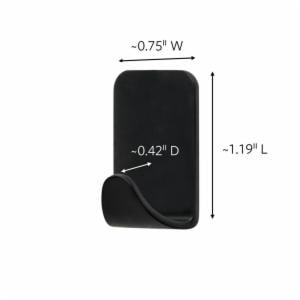 Command Small Matte Black Hooks 17032MB-4ES, 4 Hooks, 5 Strips image Command Small Matte Black Hooks 17032MB-4ES, 4 Hooks, 5 Stripsimage